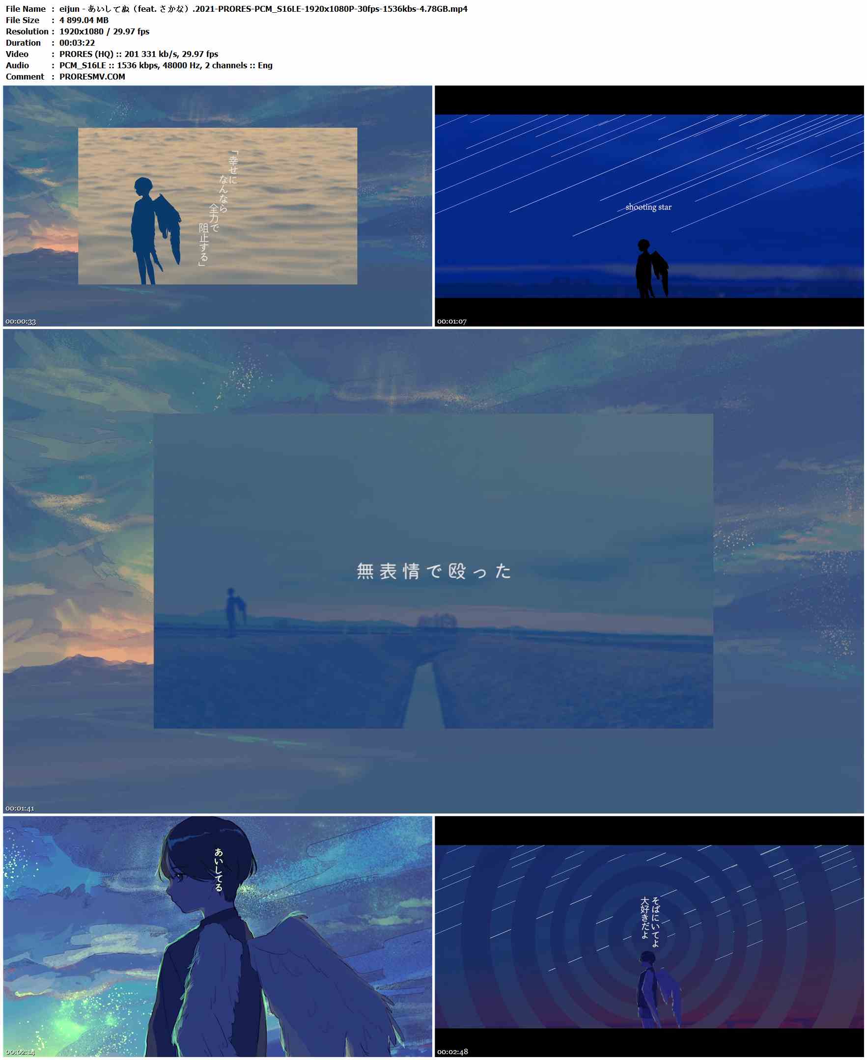 eijun - あいしてぬ（feat. さかな）.2021-PRORES-PCM_S16LE-1920x1080P-30fps-1536kbs-4.78GB官方MV_高清MV